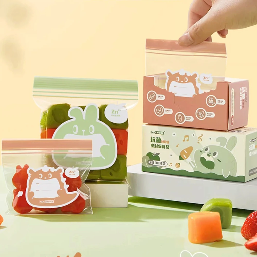 2 Упаковки Мини-средних Прозрачных Пакетов Для Хранения С Застежкой-молнией