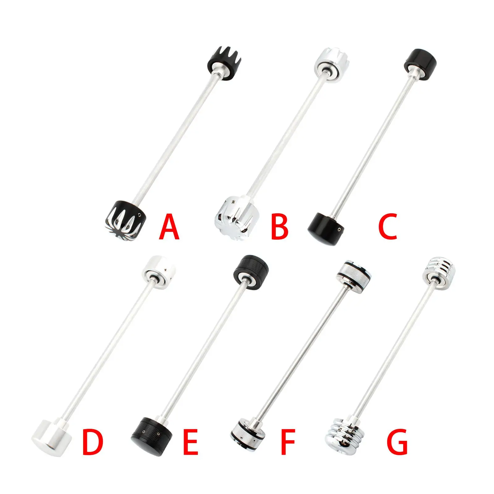 

Aluminum Front Axle Cover Caps Set Replacement for Harley 18-21