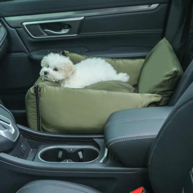 

60x60cm Dog Car Seat Safety Nest Waterproof and Shock Absorption Comfortable Pet Cushion Removable and Washable Bed for Cats