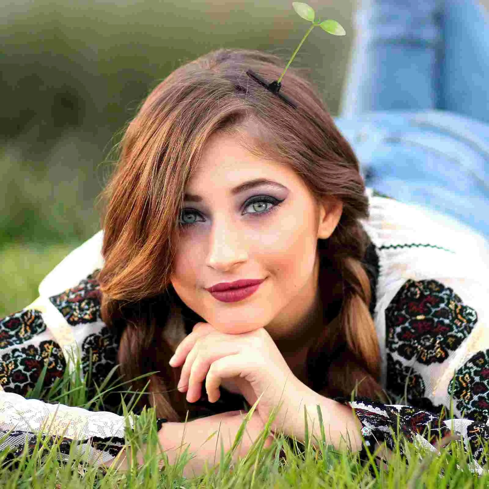 

Hair Sprout Clipclipswomen Bean Hairpin Barrette Pin Accessories Littlegirls Hairpins Barrettes Headband Leaf Pea Funnygirl