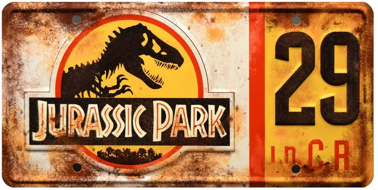 

Celebrity Machines Jurassic World | #29 | Metal Stamped License Plate