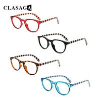 clasaga reading glasses 2022 fashion men women presbyopia optical glasses spring hinge printing temples decorative eyeglasses