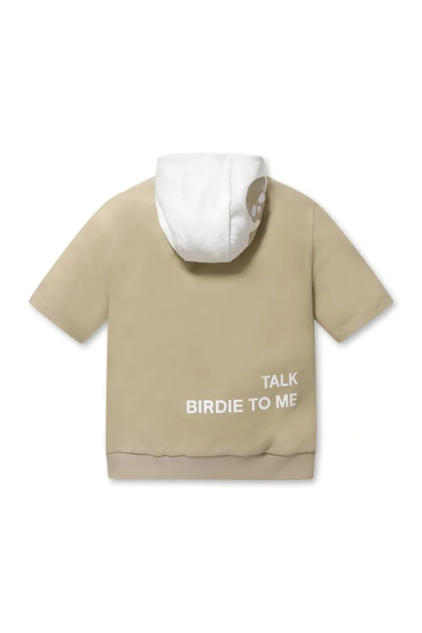 Korean Golf Original 23 Summer Men's New Loose Fashion Pure Cotton Hooded Short Sleeve Versatile