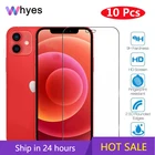 10 шт. закаленное стекло для iPhone 11 Pro Max 6 6s 7 8 Plus 5 5s SE 2020 Защитная пленка для экрана для iPhone 12 Pro X XS Max XR