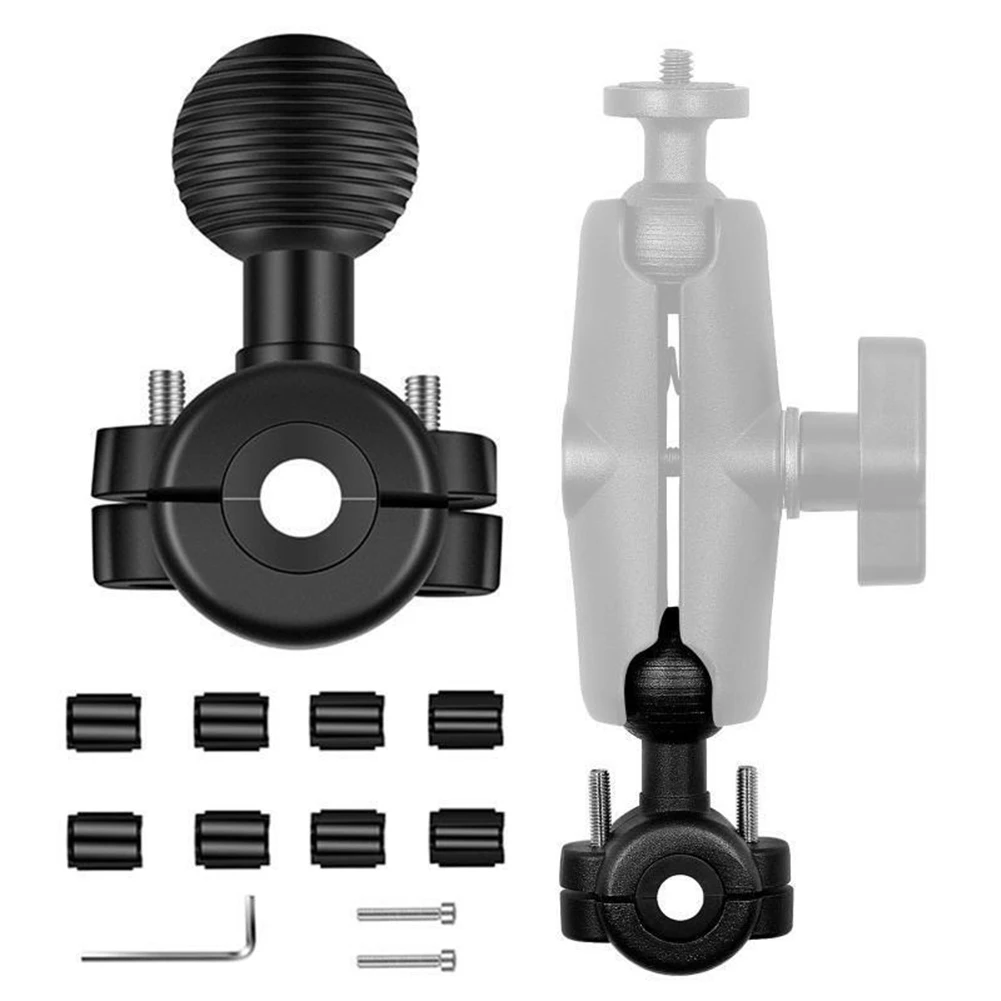 

1pc Ball Head Adapter For Mounts RAM-B-408-75-1U Torque Medium Rail Base With B Size 1\" Ball Aluminum Alloy+Rubber