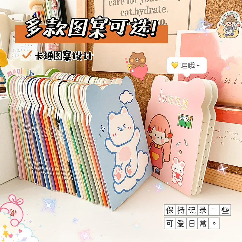 

40pcs A6 Cartoon Coil Book Cute Office Notebook Handbook Book Kawaii Cute Stationery Diary Student Exquisite Gift School Supply