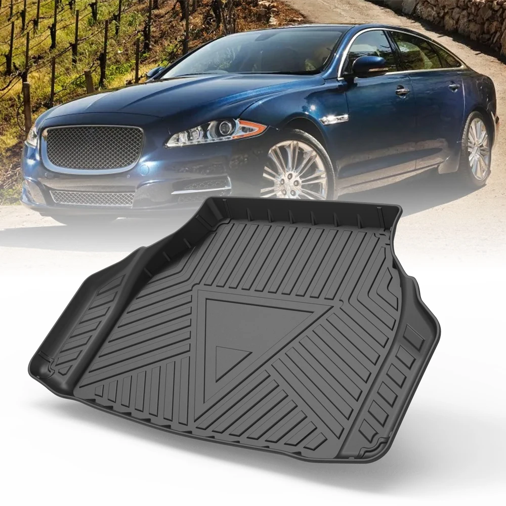 TPE Car Trunk Mat Storage Box Pad For Jaguar XJ 2011 2012 2013 2014 2015 Waterproof Protective Rubber Car Mats