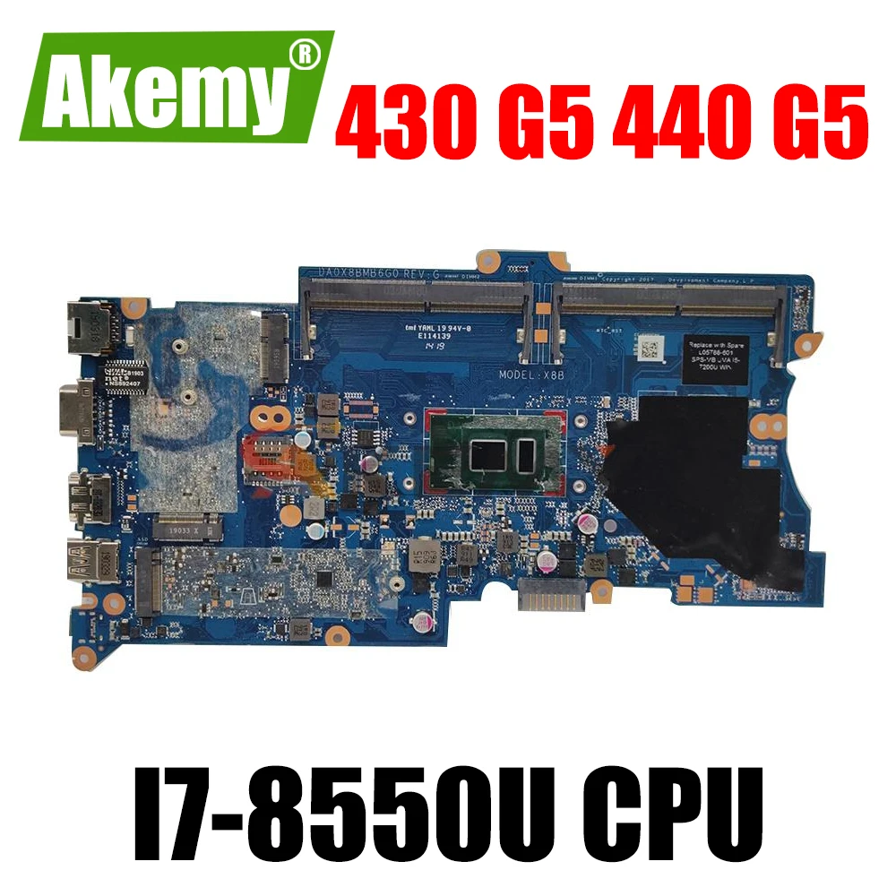 

L01042-601 L01042-501 L01042-001 Mainboard For HP ProBook 430 G5 440 G5 Laptop Motherboard DA0X8BMB6G0 With I7-8550U Tested ok