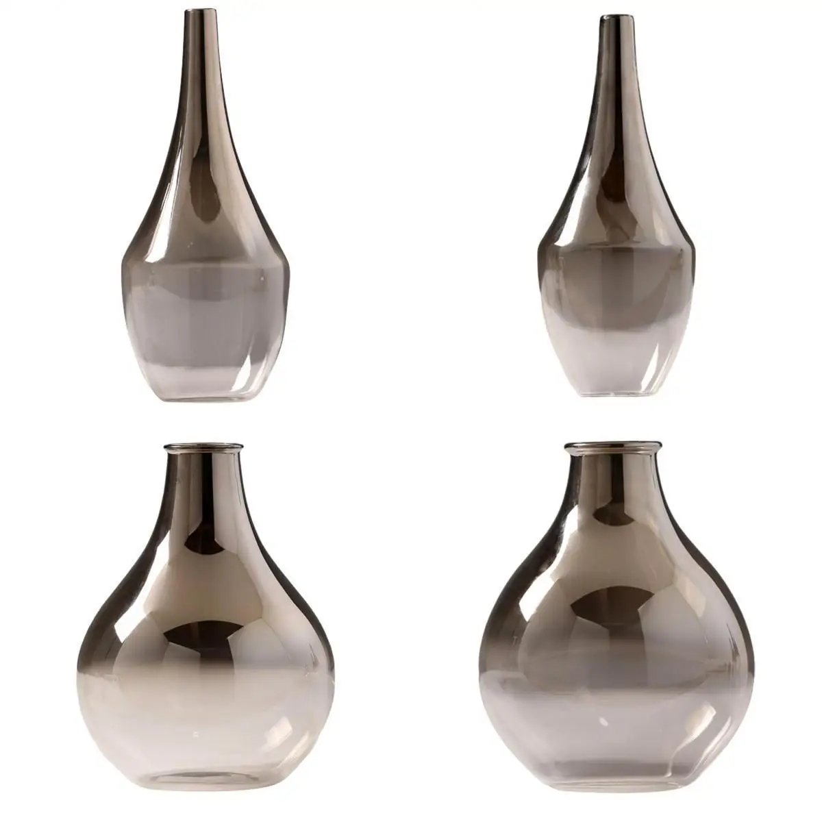 

4 шт., декоративная стеклянная ваза