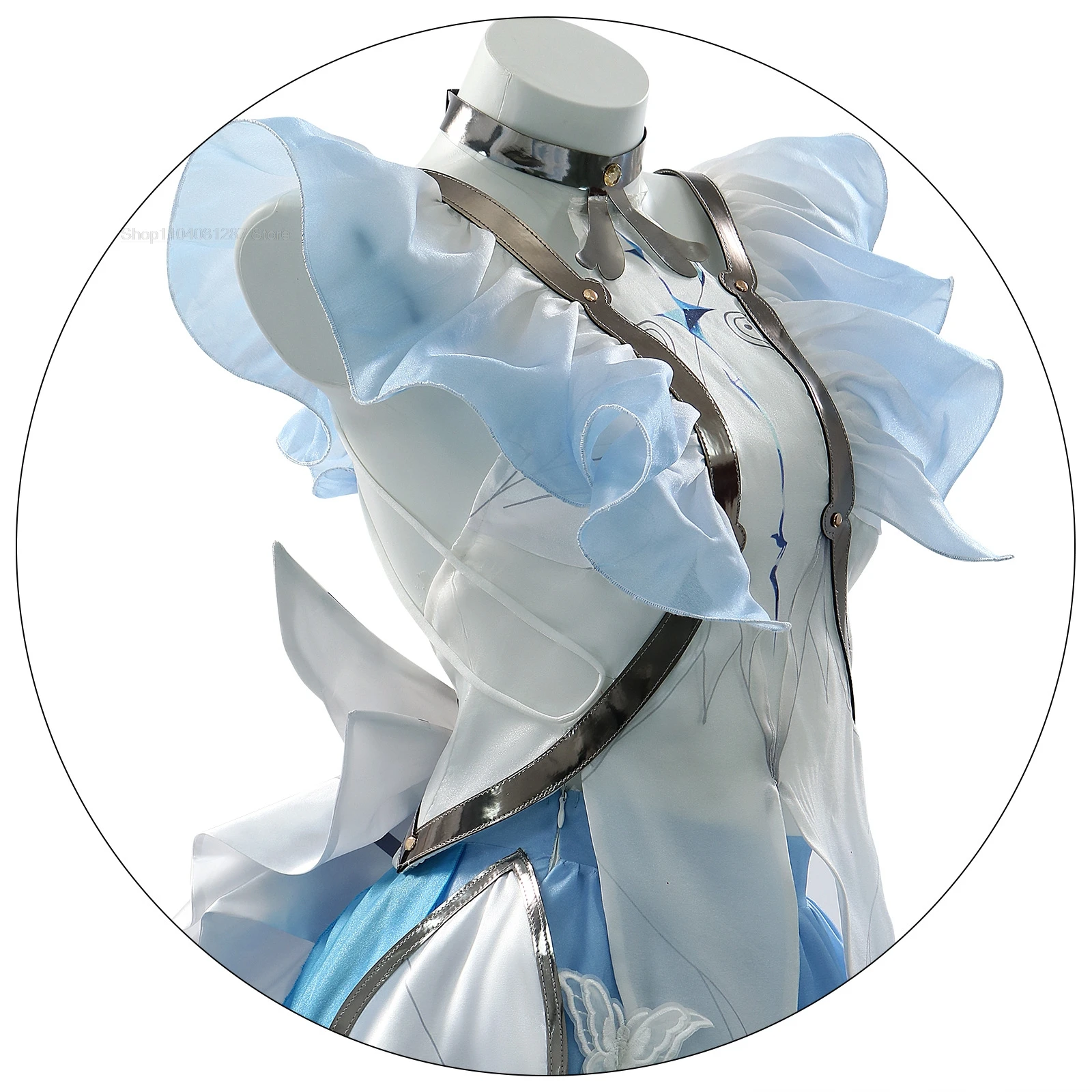 Костюм для косплея Шорроцевар парик игра волны электронное платье Крисница