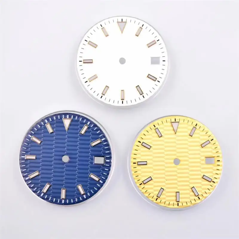 

Аксессуары для часов, циферблат, белый/синий/Золотой циферблат, 29 мм, циферблат, буквально подходит для часов Seiko NH35A/NH36A