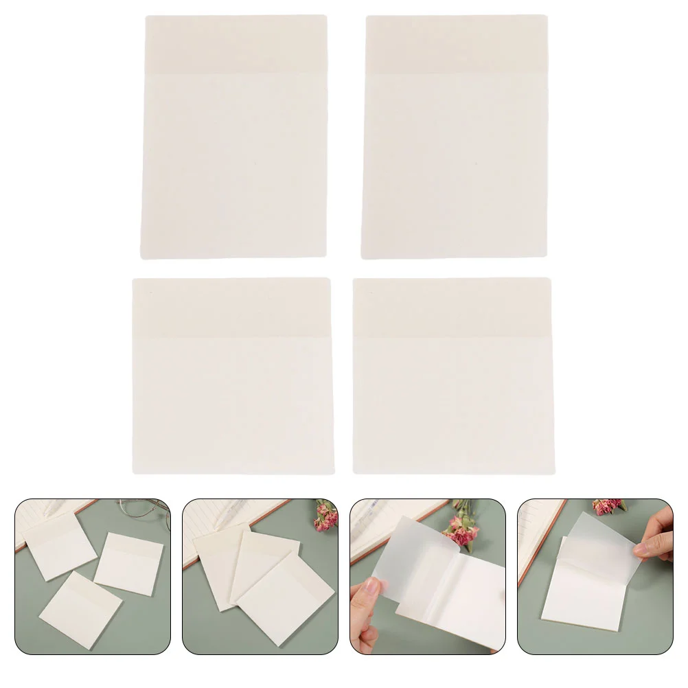 

4 шт., прозрачные наклейки для записей