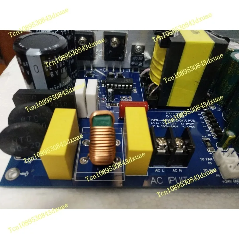 Фото Плата цифрового усилителя forBAHOD 1000W, стерео, 2-канальная, 500W+500W, с импульсным блоком питания №3