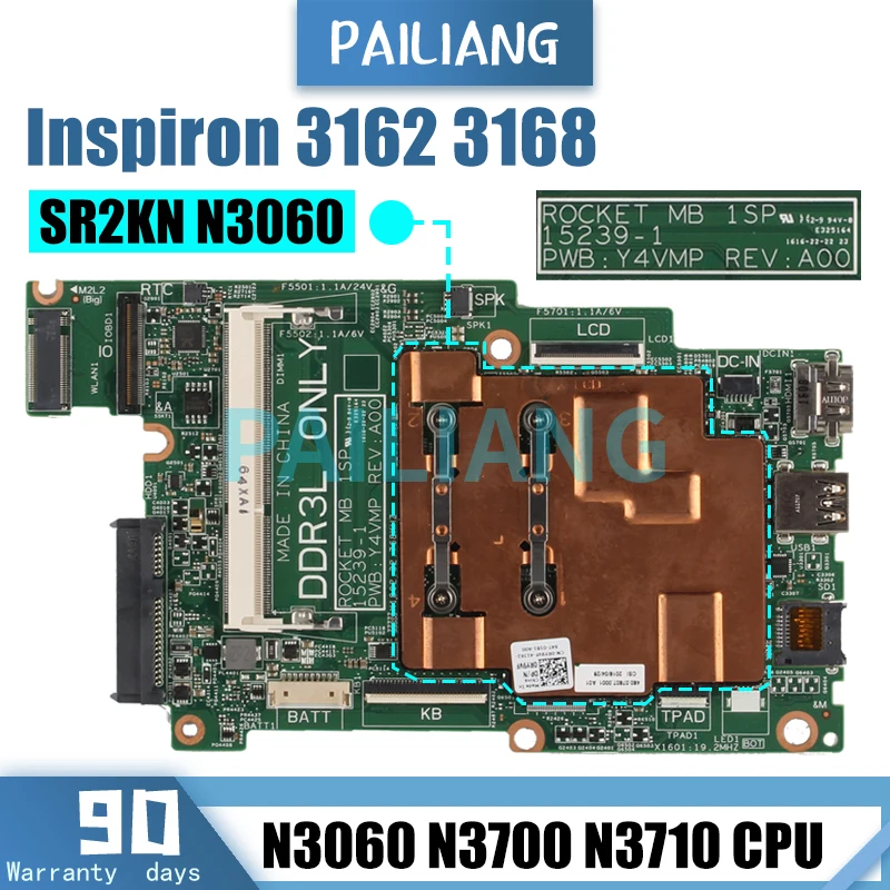 Для ноутбука Dell Inspiron 3162 3168, Motherboard15298-1 09TWCD 0X2KYY 0P75YT N3060 N3700 N3710