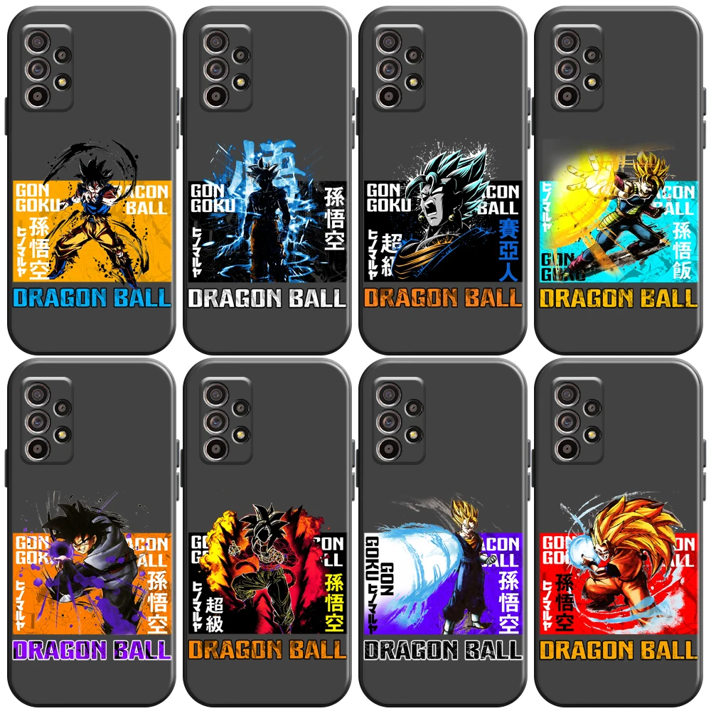 

Japanese Dragon Ball Anime Phone Case For Samsung Galaxy A01 A02 A10 A10S A20 A22 4G 5G A31 Black Carcasa Back Funda