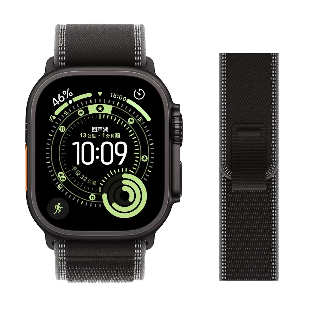 Фото Ремешки для Apple Watch ultra2 ремешок 49 мм 46 мм 42 мм 44 мм 40 мм 45 мм 41 мм Браслет-петля correa iwatch series se 3 7 8 9 10 11 №1