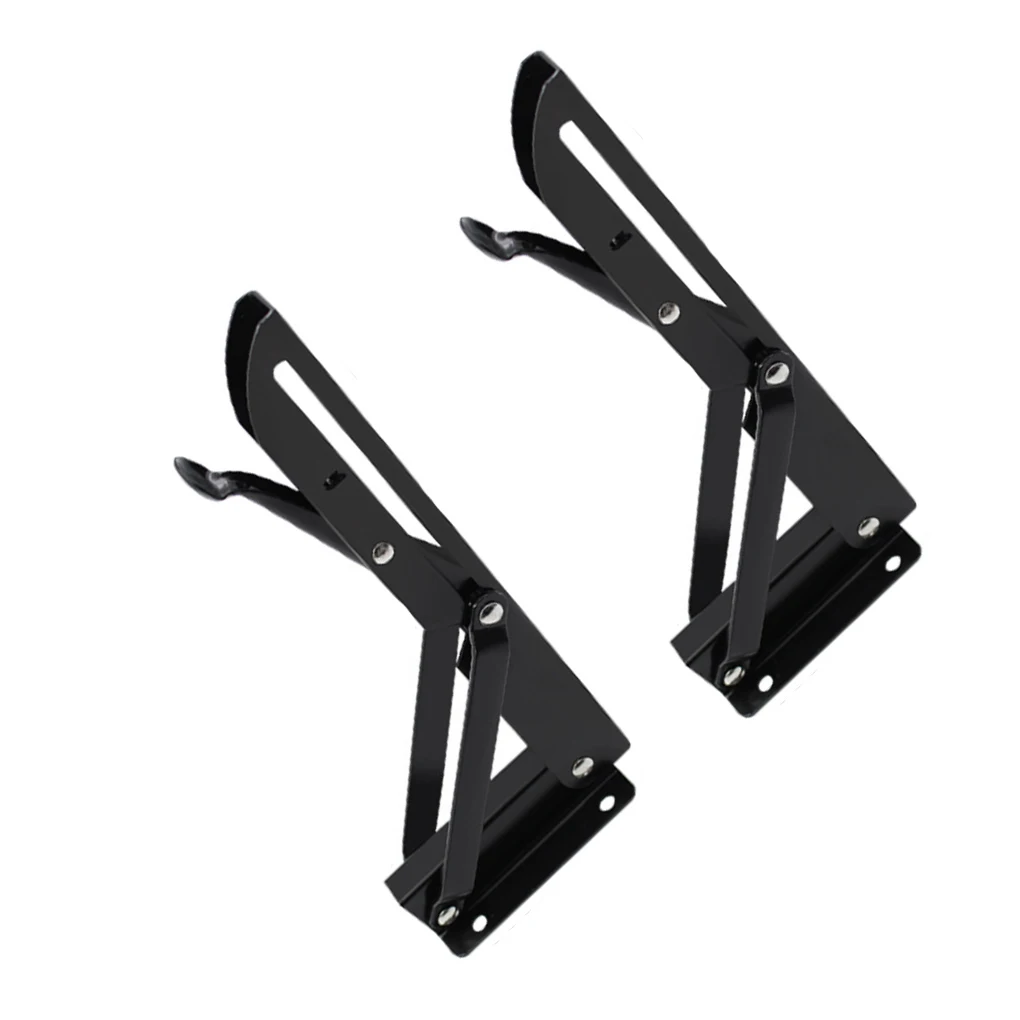 

2 Pieces Folding Bracket Support Adjustable Shelf Hardware