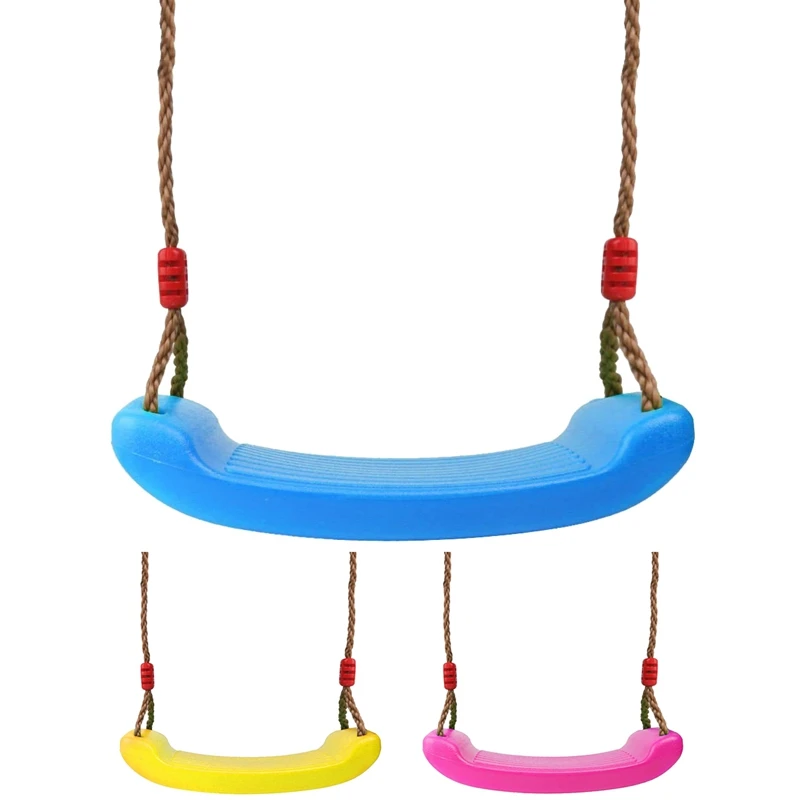 

Outdoor Games Swing Kid Swing Seat Playground Tree Swing Set Accessories Replacement With Adjustable Seat Ropes