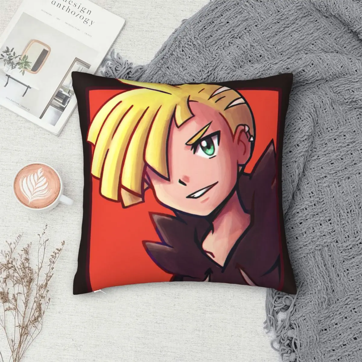 Gladion Pillowcase Polyester Linen Velvet Pattern Zip Decor Throw Pillow Case Car Cushion |