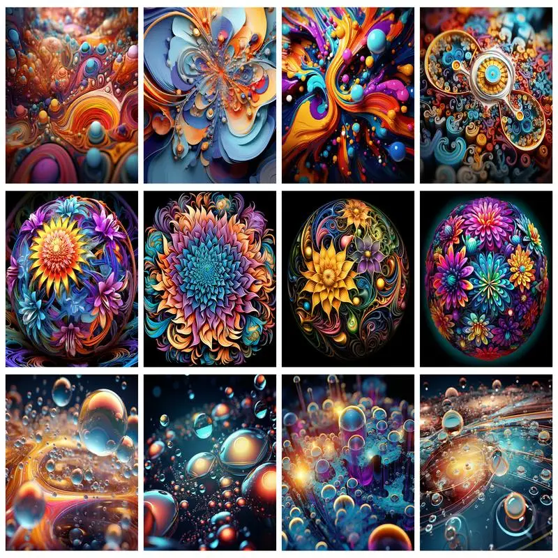 

RUOPOTY DIY 5D Diamond Painting Landscape Kits Mosaic Rhinestones Embroidery Home Decor Gift