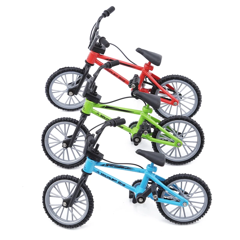 

Simulation Alloy Finger Bmx Bikes Children Mini Size Green Fingerboard Bicycle Toys With Brake Rope Gift Funny High Quality