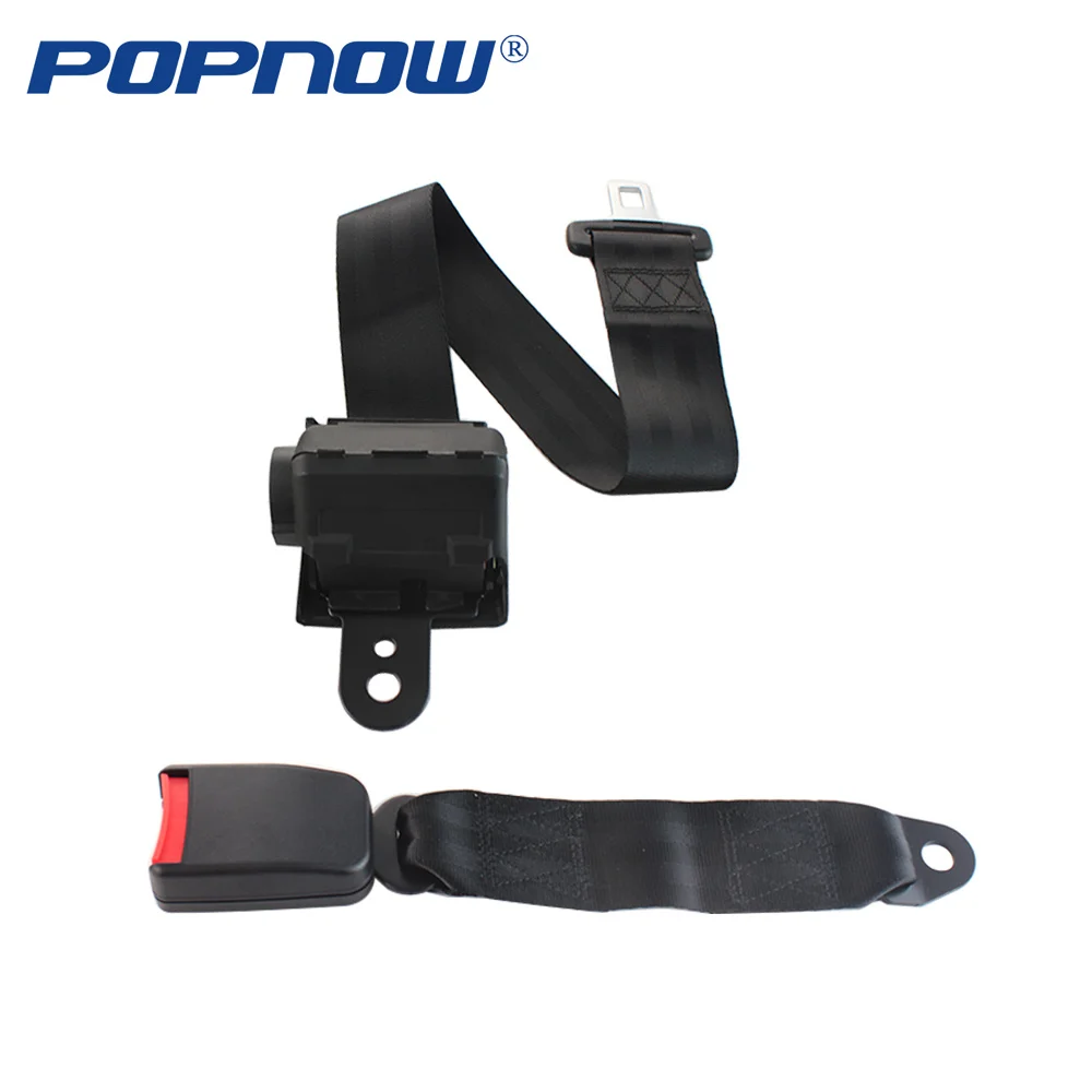 

Universal Retractable Semi-closed Two-Point Seat Belt Lap Auto Car Safety Adjustable Seatbelt Set Kit For Cars Bus Truck Black