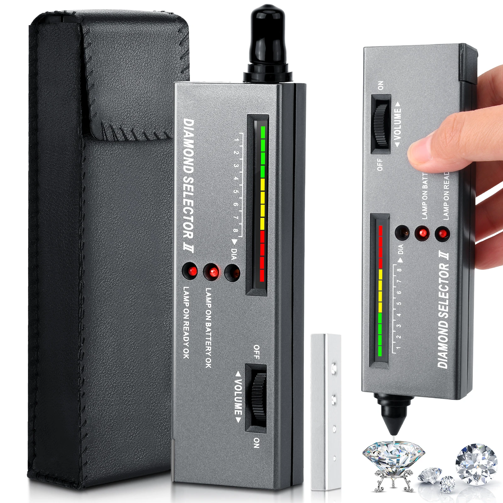 

Portable Electronic Diamond Tester Pen For Diamond Crystal Agate Jade Precious Stones Hardness Test Tool