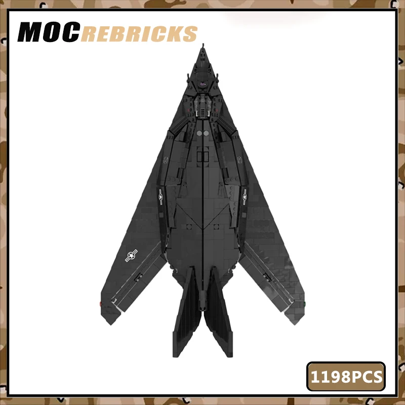 Строительный блок WW2 военное оружие F-117 истребитель Nighthawk MOC нагрудные фигурки