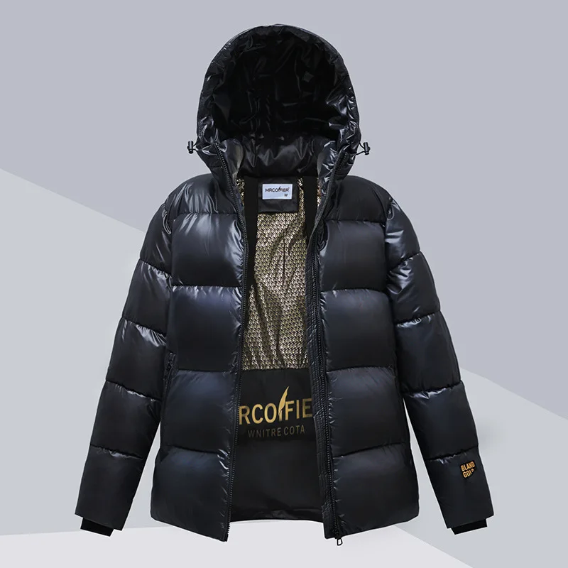

Unisex Coat 2023 New Fashion Women's Cotton-Padded Coat Thickened Warm Hooded Winter Black Loose Women's Down Cotton Jacket T252