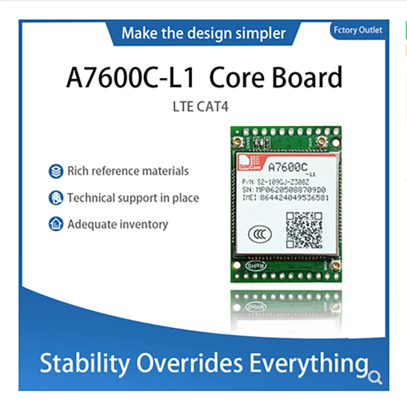 A7600C-L1 SIMCOM 4g LTE Cat4 GPRS HSDPA Развивает модуль