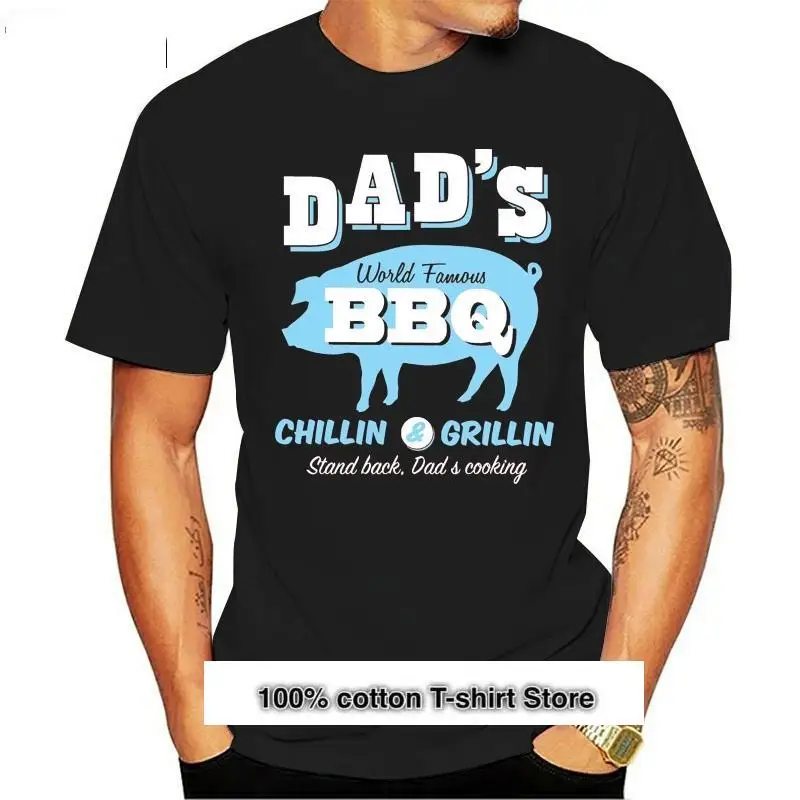 

DADS WORLD FAMOUS BBQ para hombre, camiseta de CHEF de verano, regalo de cumpleaños de Navidad para el Día del Padre