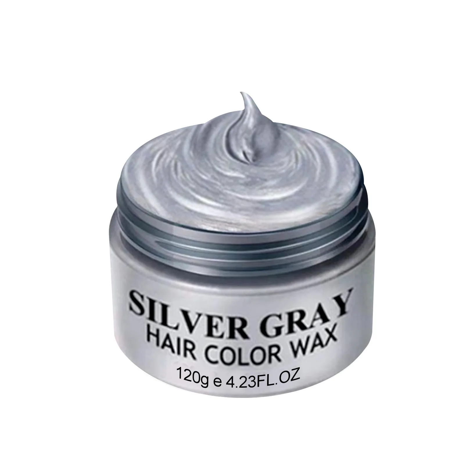

Искусственные волосы, серебристо-серая Временная Краска для волос, одноразовые натуральные ингредиенты, крем для прически, грязь, модные мг...