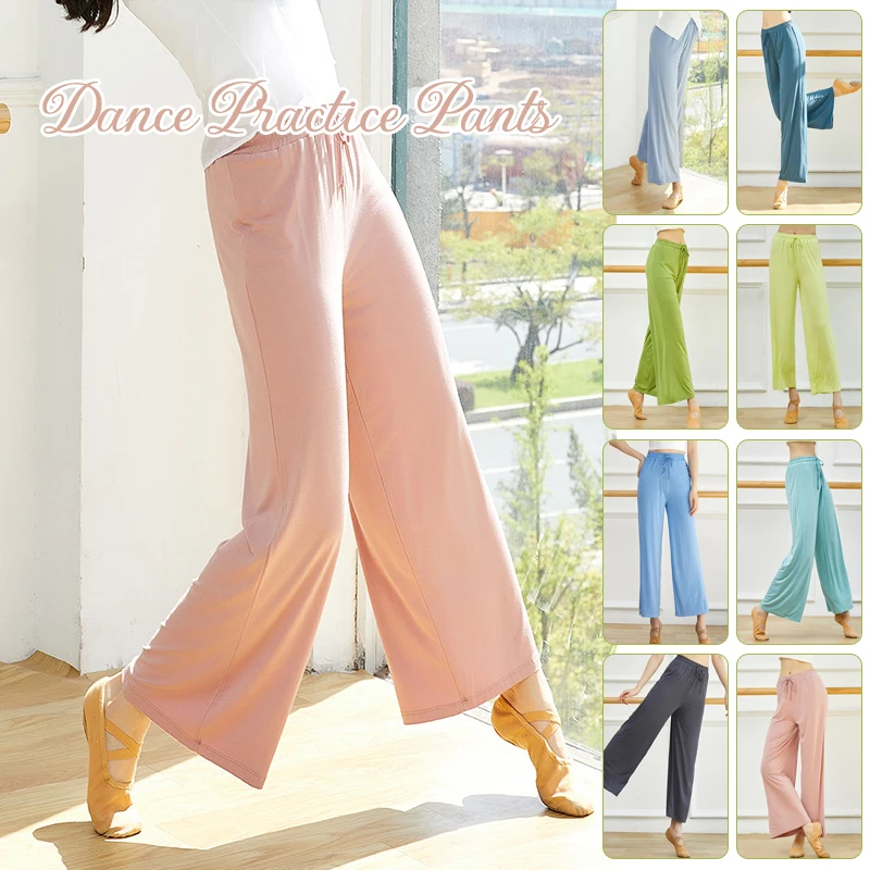 19 Style Solid Color Lace-up Elastic Modal Loose Harem Pants Super Comfort Thin Straight Yoga Sport Training Running Dance Pants