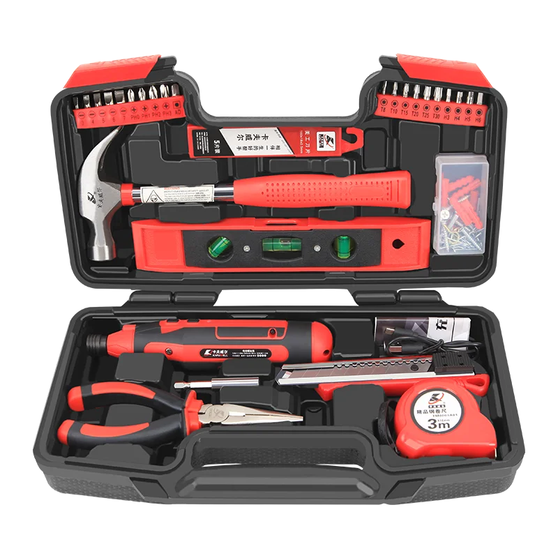 

Profesional Work Tool Box Set Accessories Suitcase Warehouse Shelf Metal Toolbox Lock Boite A Outils Tools Packaging GTJ50