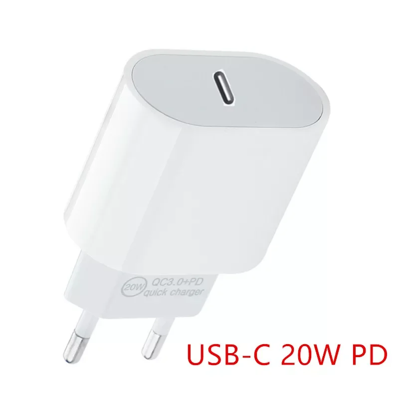 

QC4.0 USB C Charger 20W PD Quick Charge 3.0 Fast Charging 18W EU Adapter For iPhone 12 Pro Max 11 S21 S20