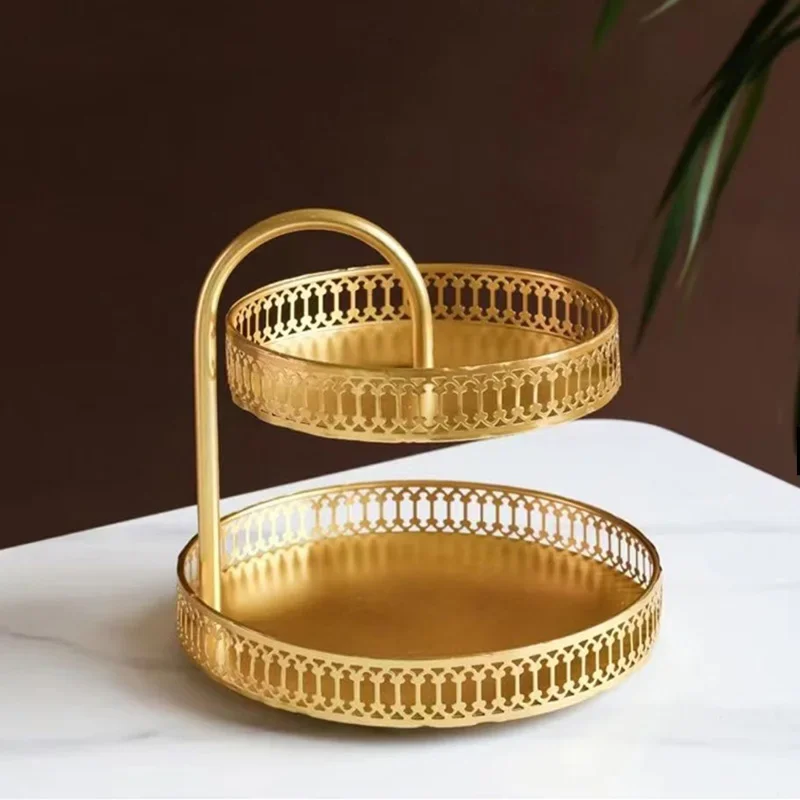 

Металлический кондитерский поднос, двухуровневый