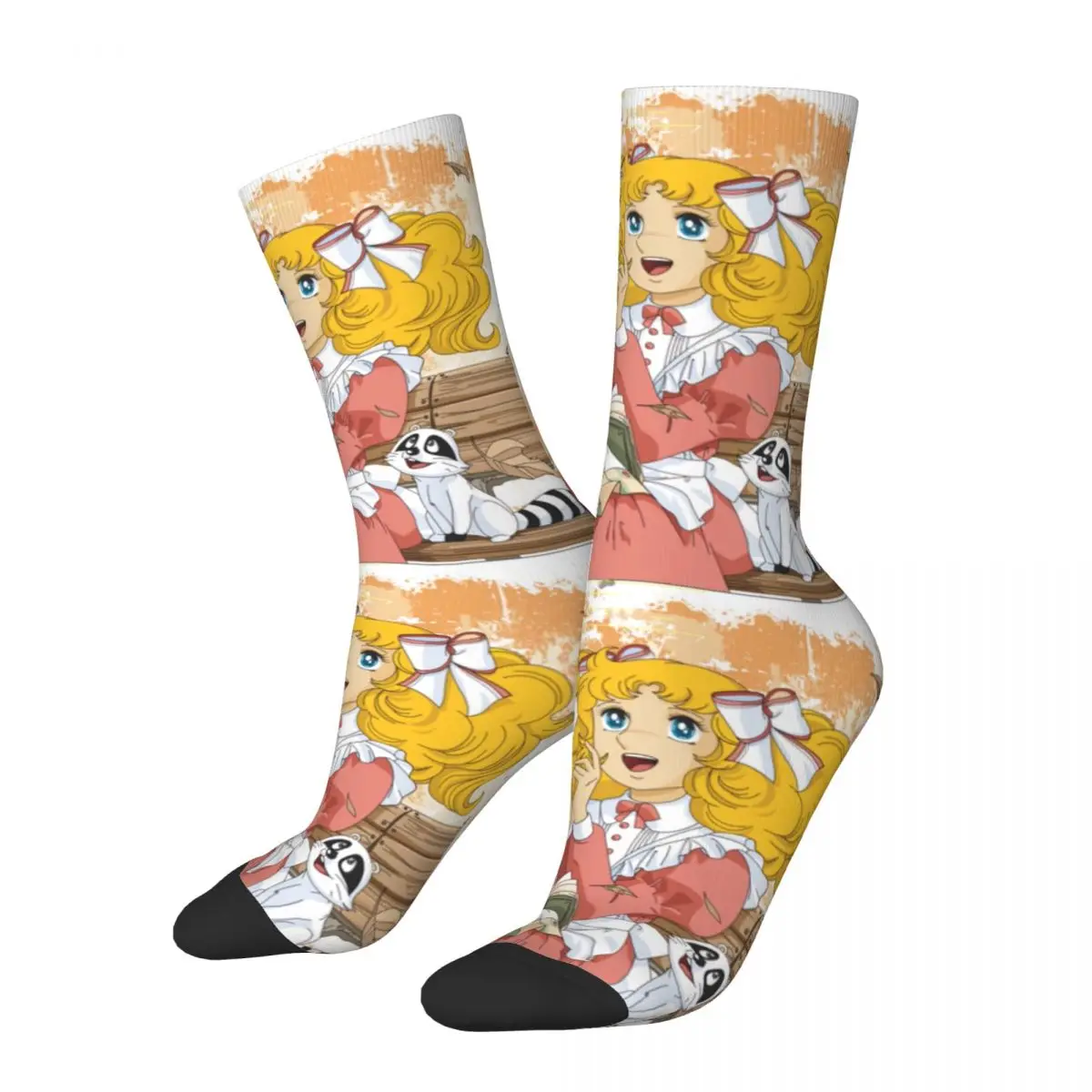 

New Male Men Socks Harajuku Candy Candy Anime Kurin Sock Anni 80 Cult Color Art Women's Sock Spring Summer Autumn Winter