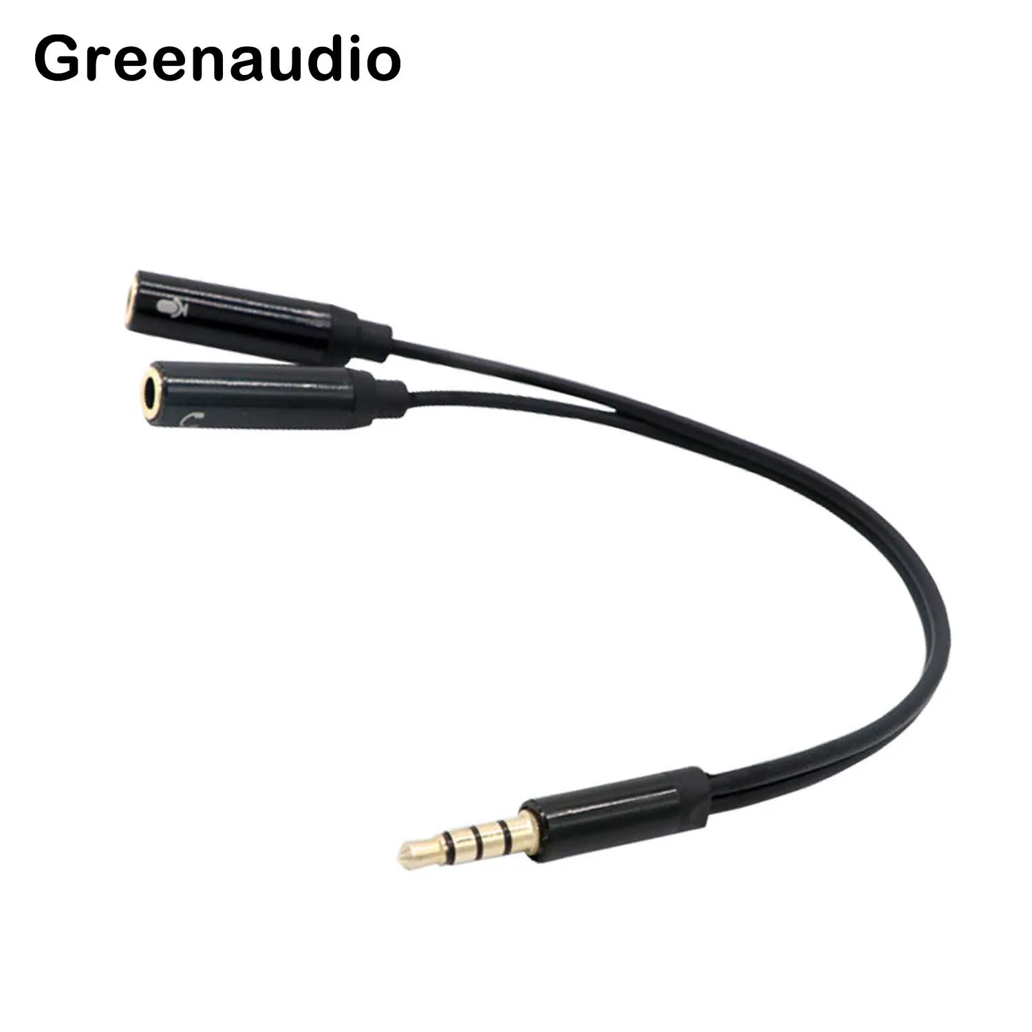 GAZ-CB37 Аудиокабель-разветвитель для наушников 3 5 мм папа на 2 гнезда мама