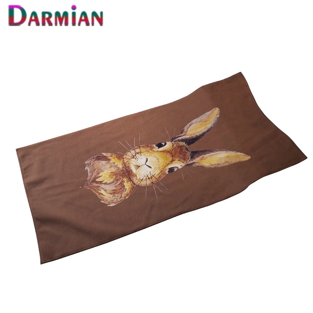 

DARMIAN Cute Rabbit Printed Beach Towel Quick Dry Up Towel for Adult Kids Lovely Animal Microfiber Towel Swim Yoga Blanket 2022