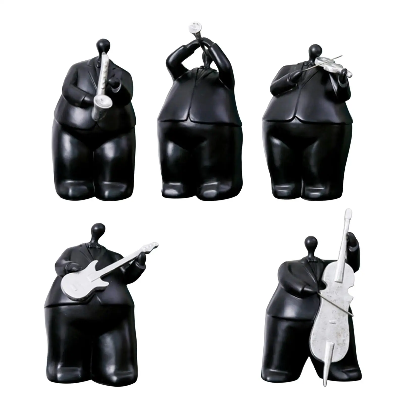 

Nordic Resin Figurine Band Cartoon for Lawn Housewarming Gift