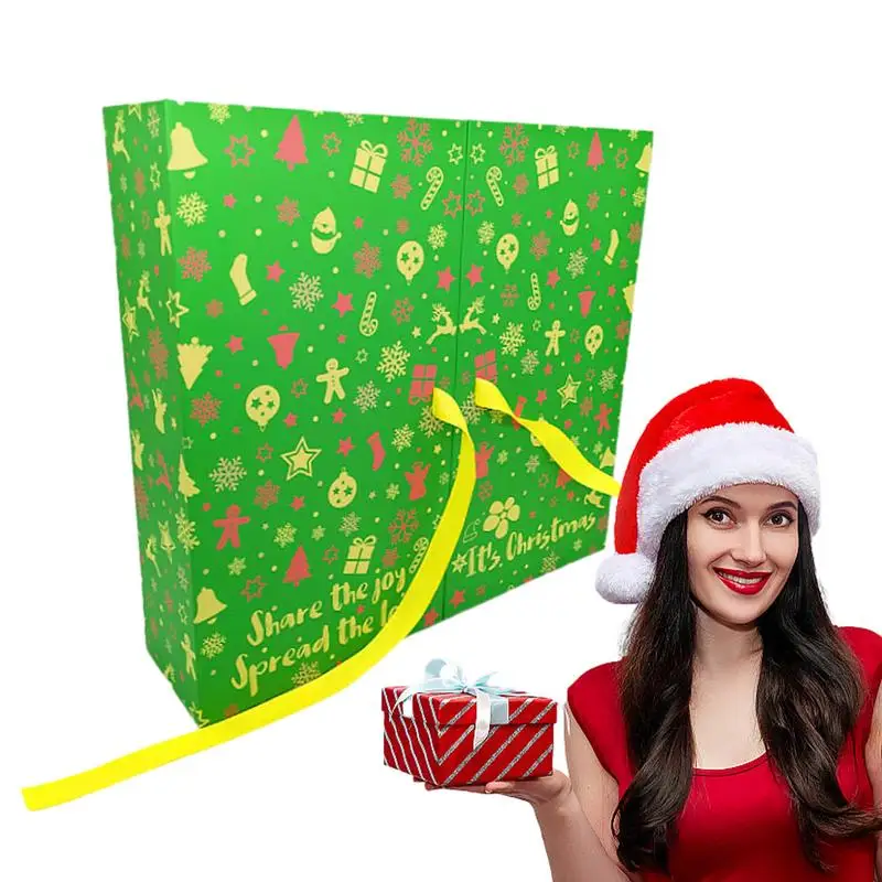 

Рождественские коробочки с навесом, пустой календарь с навесом на Рождество | Декоративный календарь с обратным отсчетом, праздничный календарь с навесом 2023 для детей