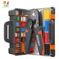 ferrule crimping tool kit with ferrules terminals wozobuy self adjustable ratchet wire crimper for electrical wire connectors