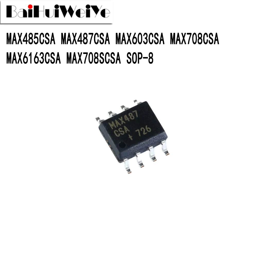 Набор микросхем MAX487CSA MAX485CSA MAX603CSA MAX708CSA MAX6163CSA MAX708SCSA SMD SOP-8, Новый чипсет хорошего качества, 10 шт.