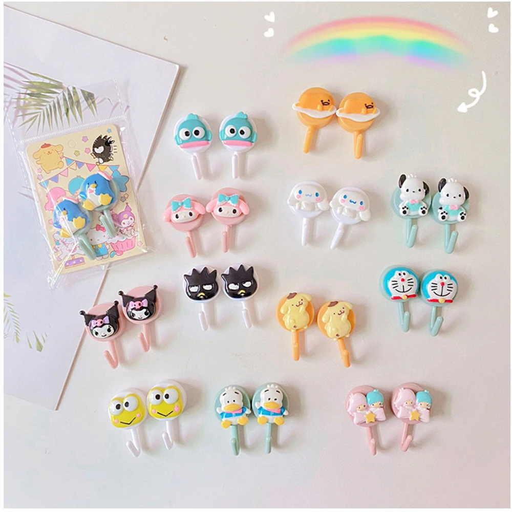 

Новинка кавайная Sanrios Hellokittys My Melody Handyodon Xo Tuxedosam Cinnamoroll Kuromi Purin Gudetama Ahirunopeekkle мультяшный крючок