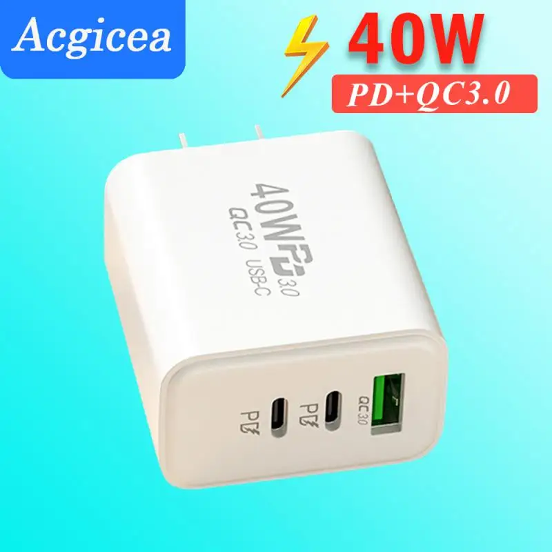 

Dual Pd 15WQC3.0 Fast Charging Head 5v 2A Charger Usb Travel Charger American Standard High Quality Durable Convenient Charger