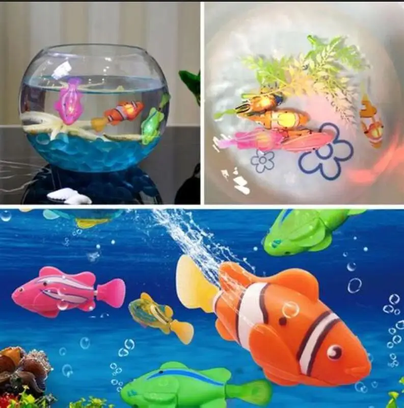 

Cat Interactive Electric Fish Toy Water Cat Toy for Indoor Play Swimming Robot Fish Toy for Cat and Dog with LED Light Pet Toys