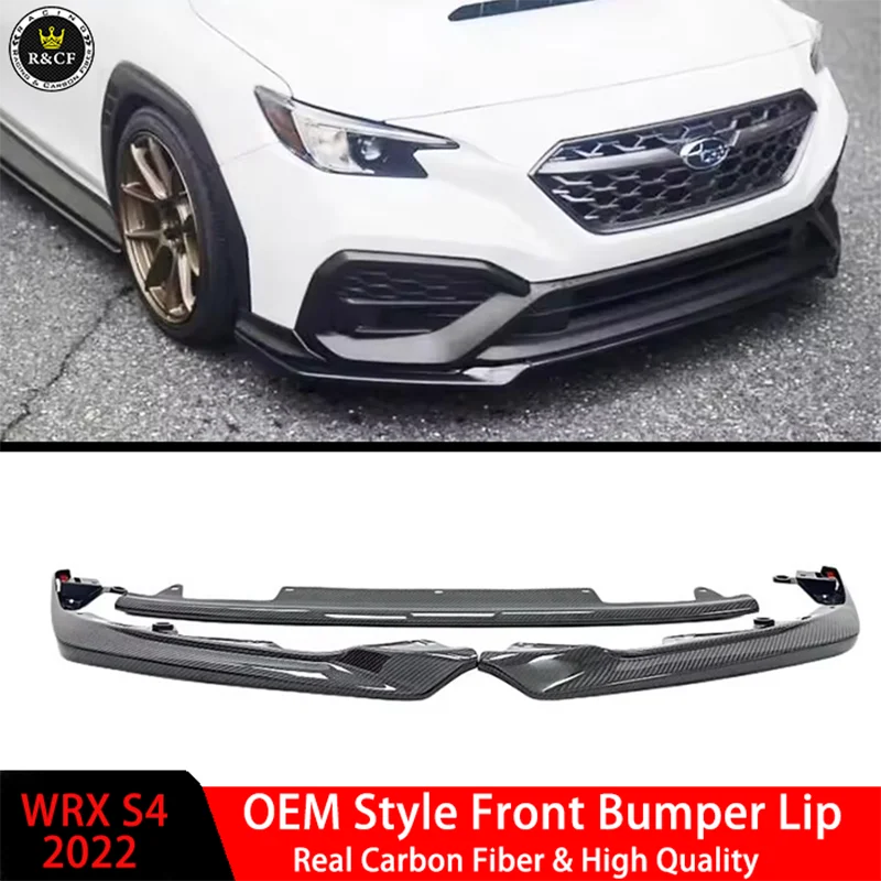 Для Subaru WRX S4 3-PC Sti Стиль Передний бампер Губный сплиттер Спойлер JDM Запчасти