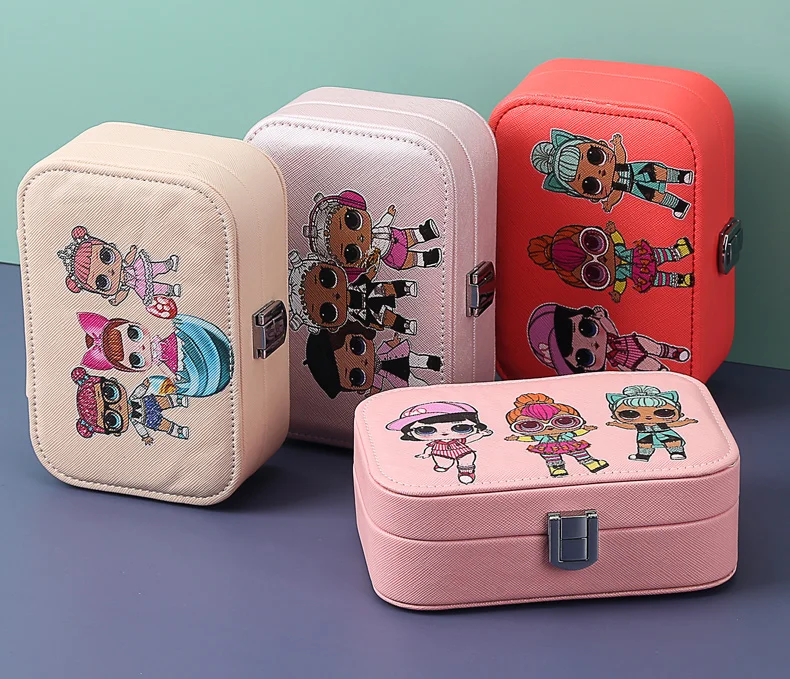 Portable PU Leather Travel Jewelry Storage Box Earrings Ring Necklace Velvet Small Jewellery Casket Jewelry Case Organizer