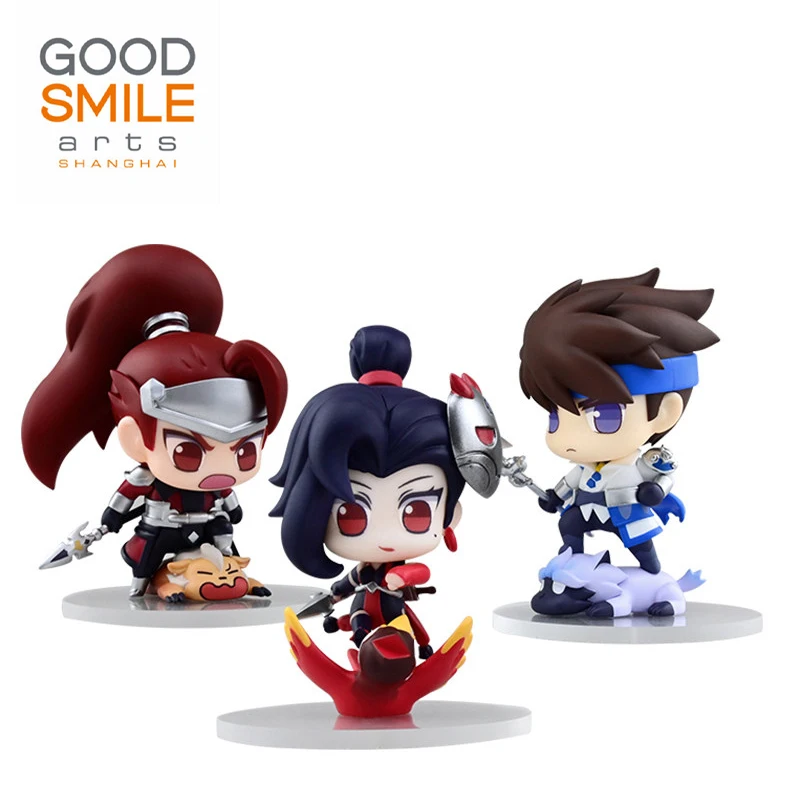 

Оригинальный подарок GSAS Qset Honor of Kings Han Xin Zhao Yun A Ke ПВХ экшн-игра модель персонажа игрушки коллекция оригинальный подарок