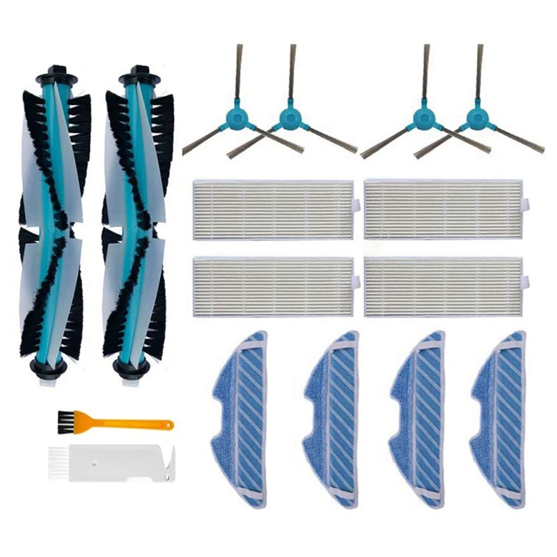 

Запчасти для робота-пылесоса Conga 1290 1390 1590, основная роликовая щетка, боковая щетка, Hepa фильтр, Швабра, тканевые аксессуары, пластик